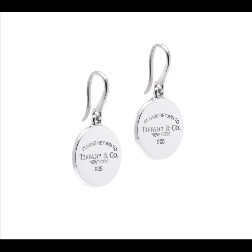 Tiffany & Co New York 925 Round Drop Earrings